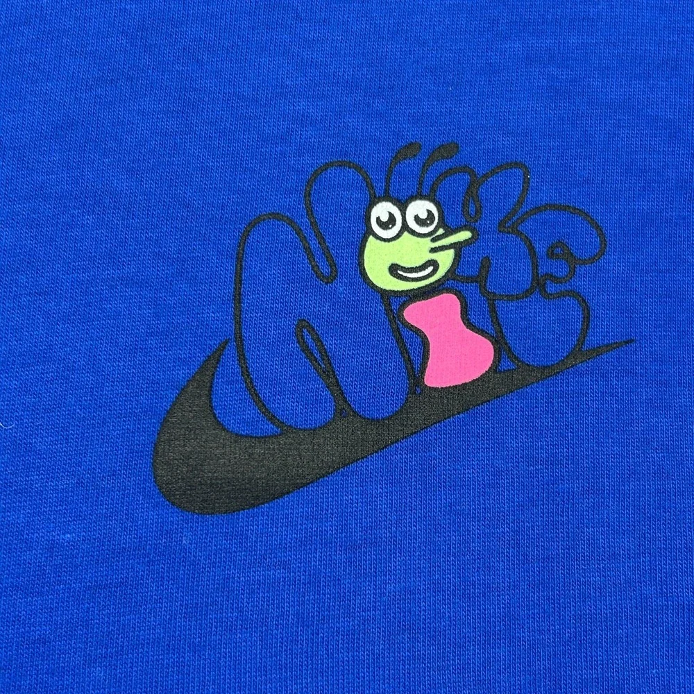 Nike Have A Nike Daze T Shirt Men's M TALL Long Sleeve Psychedelic Royal Blue - Picture 4 of 12